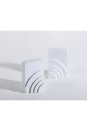 White Marble Book Ends | Liang & Eimil Eccleston | Oroa.com