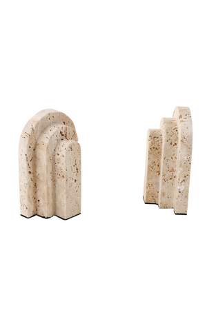 Beige Travertine Bookends | Liang & Eimil Empire | Oroa.com