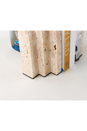 Beige Travertine Bookends | Liang & Eimil Empire | Oroa.com