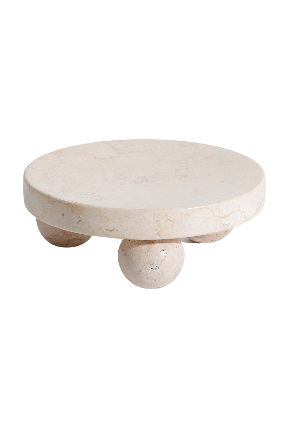 Beige Marble Round Tray | Liang & Eimil Pebbles | Oroa.com