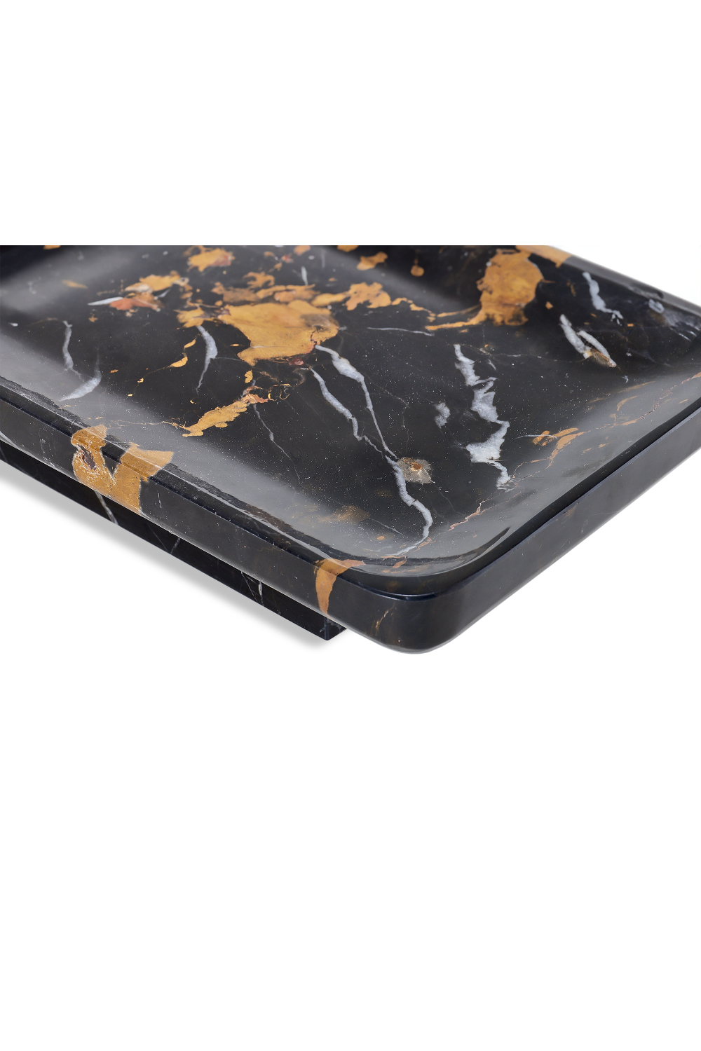 Black Marble Modern Tray | Liang & Eimil Horus | Oroa.com