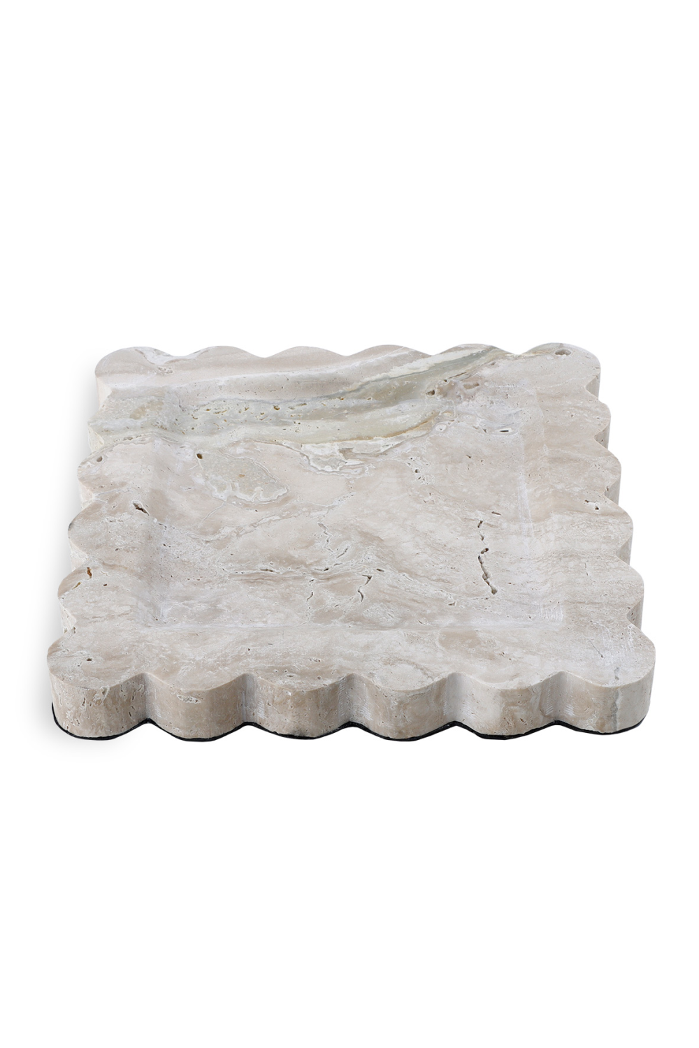 Beige Marble Scalloped Tray | Liang & Eimil Aurelia | Oroa.com