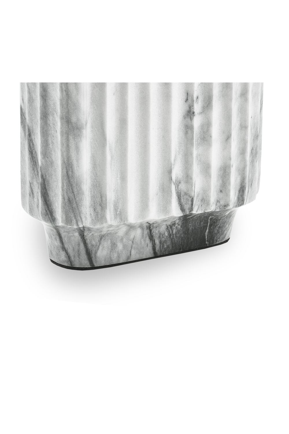 Gray Marble Fluted Vase | Liang & Eimil Zeno | Oroa.com