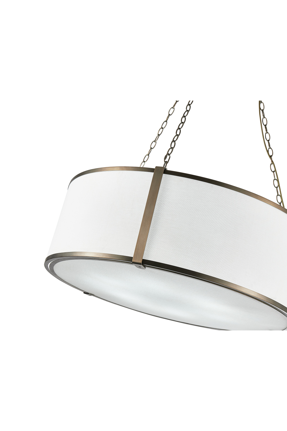 Brass Framed Linen Pendant Lamp | Liang & Eimil Baltimore | Oroa.com