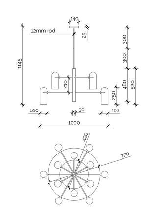 White Glass Maximalist Chandelier | Liang & Eimil Pawson | Oroa.com