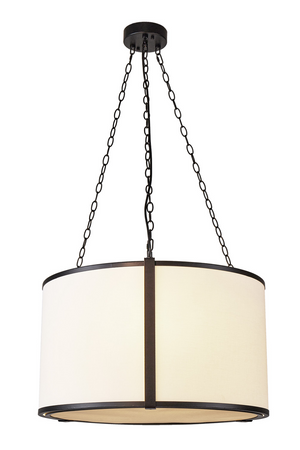 Black Framed Linen Pendant Lamp | Liang & Eimil Baltimore | Oroa.com