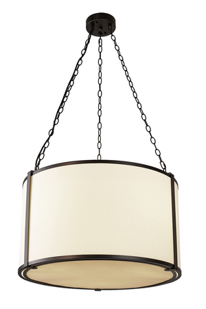 Black Framed Linen Pendant Lamp | Liang & Eimil Baltimore | Oroa.com