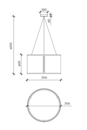 Black Framed Linen Pendant Lamp | Liang & Eimil Baltimore | Oroa.com