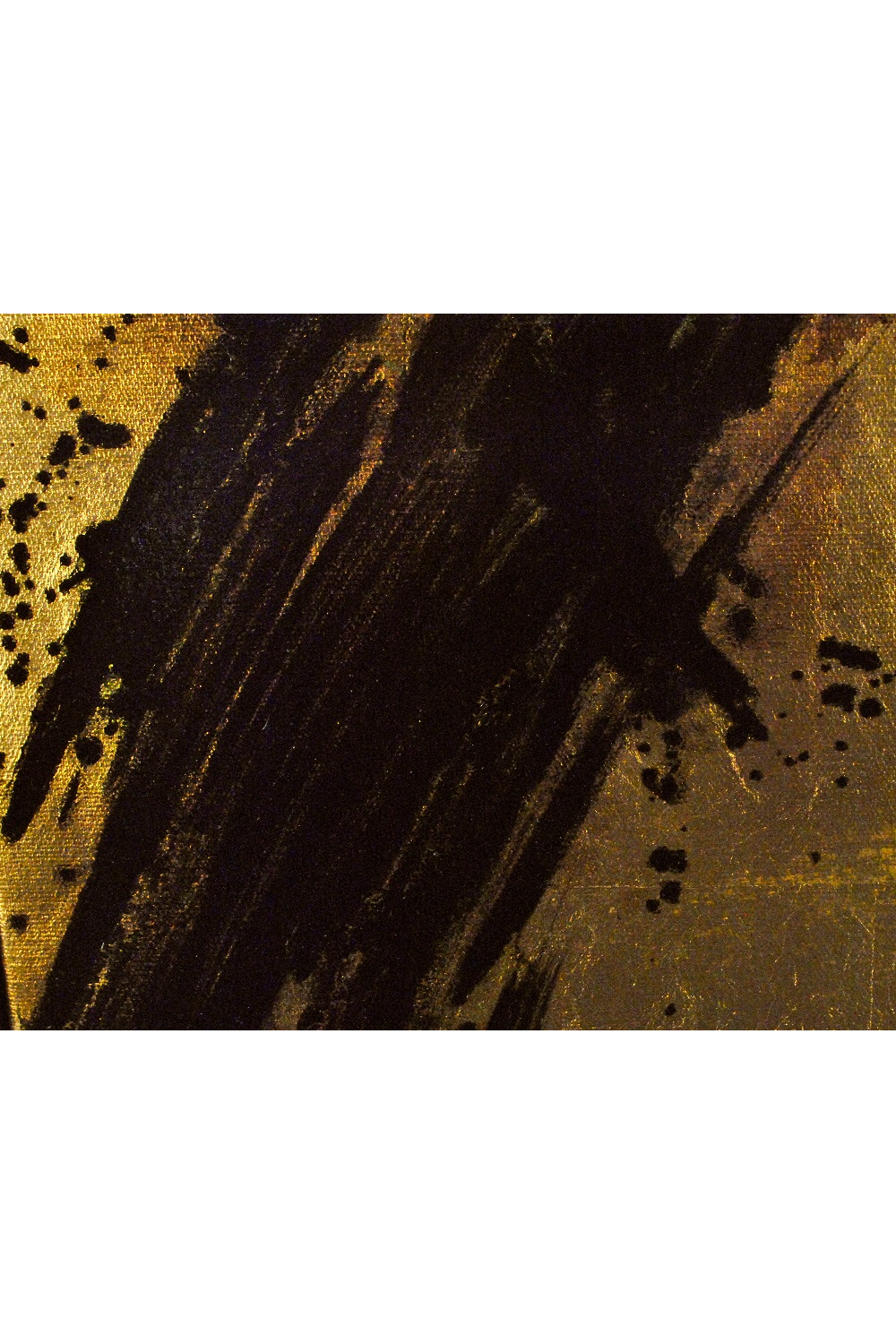 Black & Gold Leaf Painting | Liang & Eimil Meiji II | Oroa.com