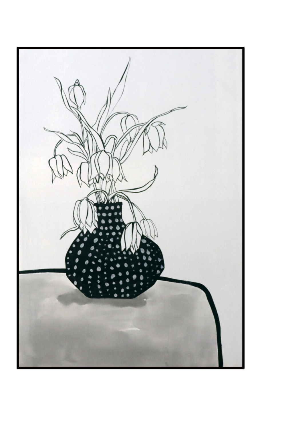Black Flower Vase Oil Painting | Liang & Eimil Lopez | Oroa.com