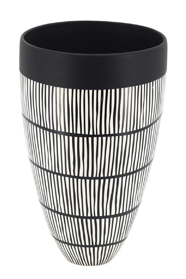 Line Patterned Ceramic Vase | Liang & Eimil Birch I | OROA.com