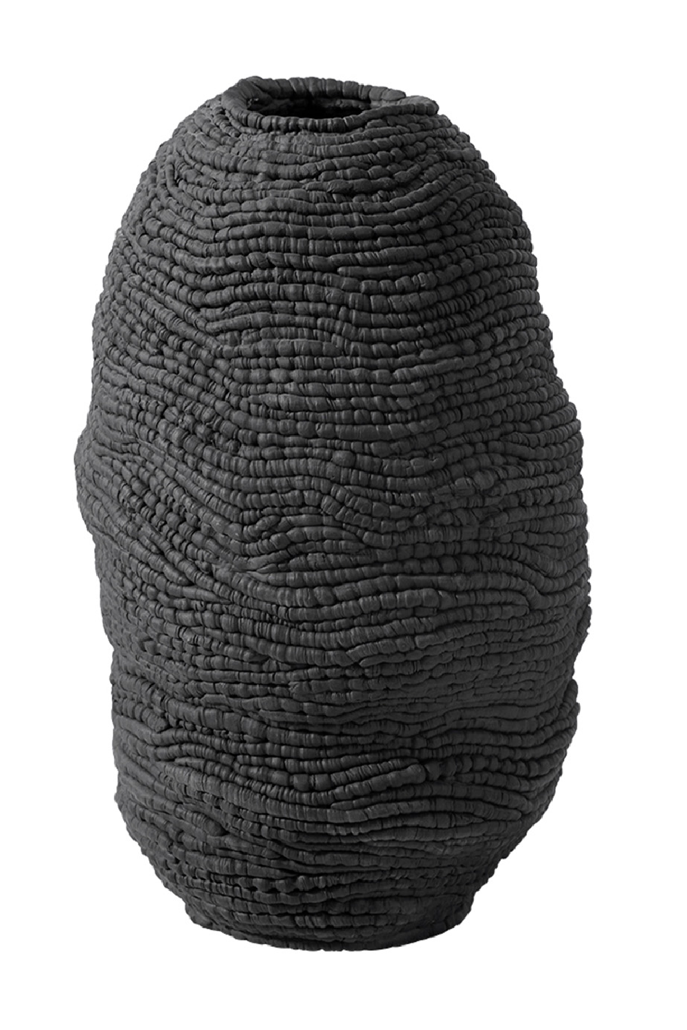 Textured Black Ceramic Vase | Liang & Eimil Micah II | OROA.com