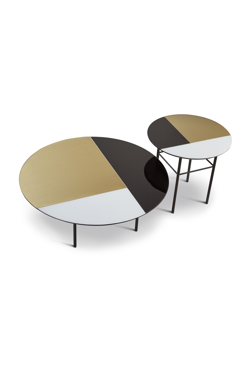 Tri-Color Round Coffee Table | Liang & Eimil Orphenus | OROA.com