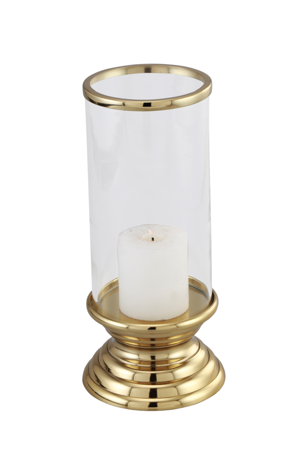 Gold Hurricane Candle Holder | Liang & Eimil Hourglass | Oroa.com