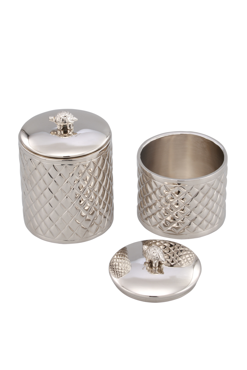 Round Silver Metal Box (S) | Liang & Eimil Turtle | Oroa.com