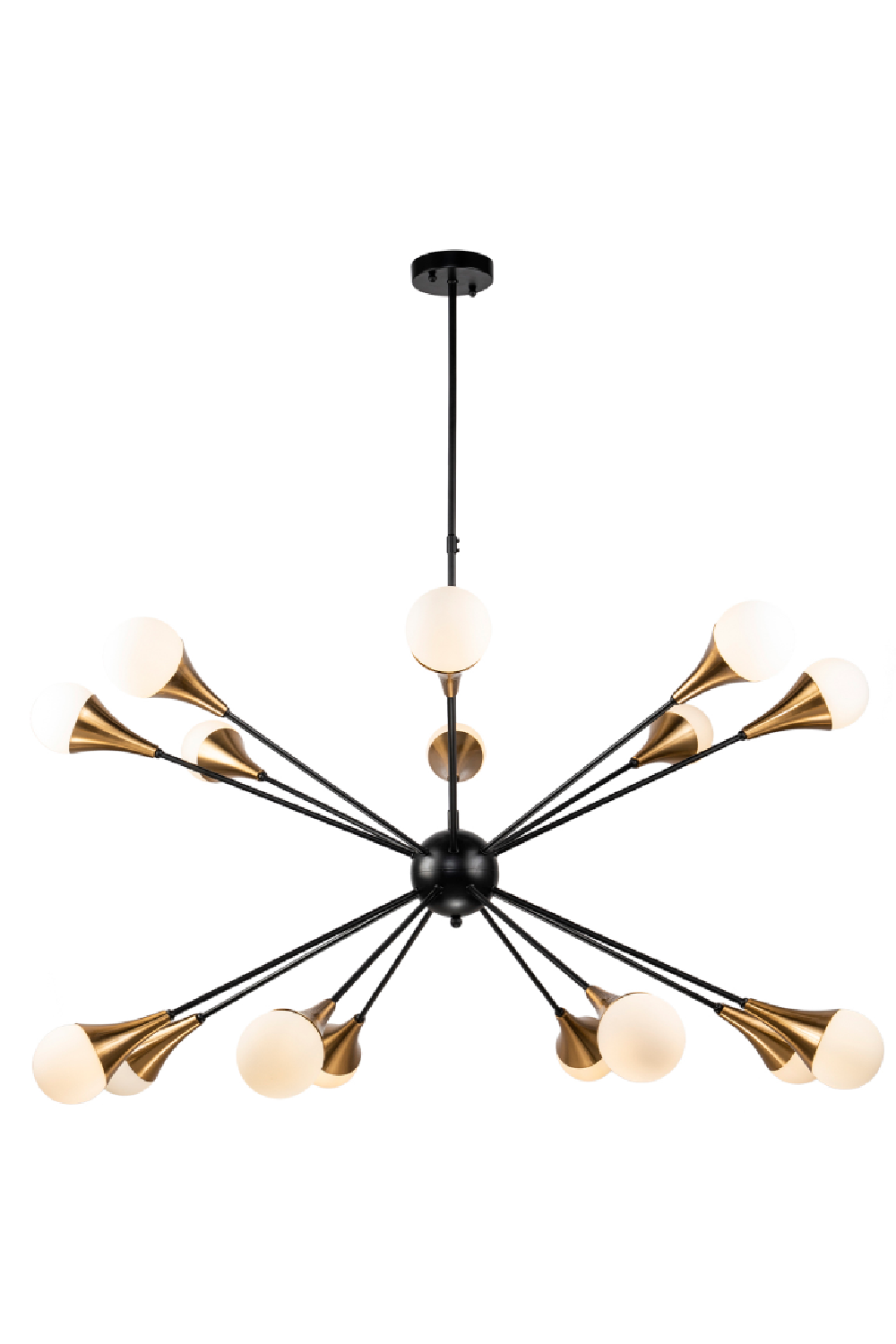 Matte Black Steel Chandelier | Liang and Eimil Gamma | OROA