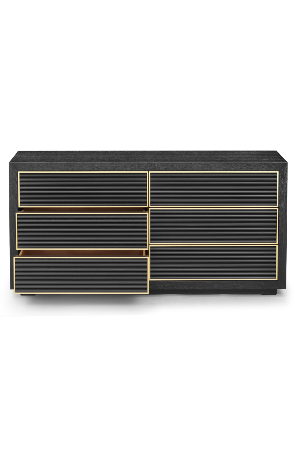 Black 6-Drawer Wood Dresser | Liang & Eimil Amara | Oroa.com