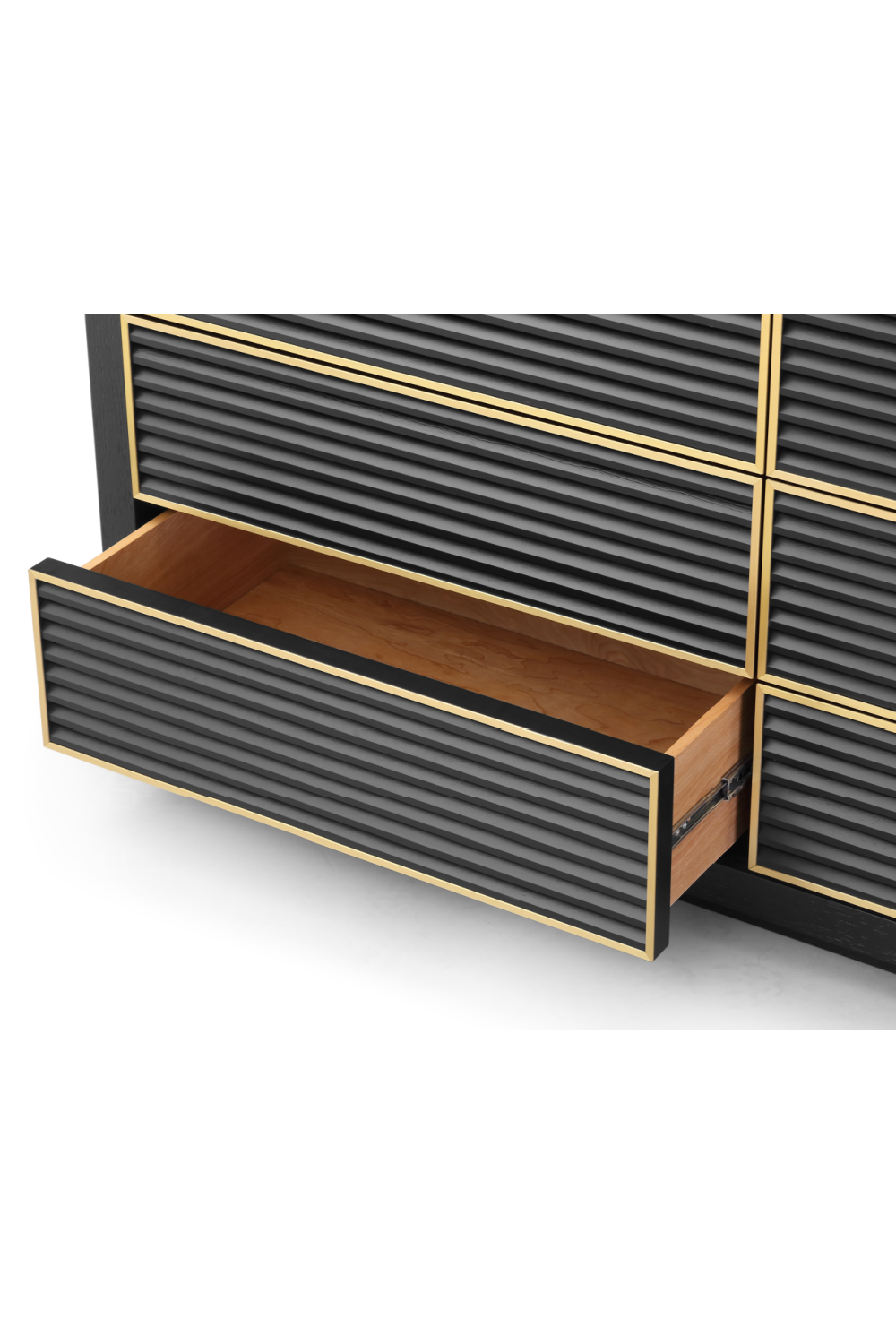 Black 6-Drawer Wood Dresser | Liang & Eimil Amara | Oroa.com