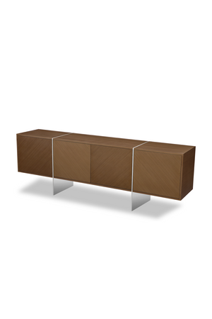 Brown Wooden Contemporary Sideboard | Liang & Eimil Nautilus | OROA.com