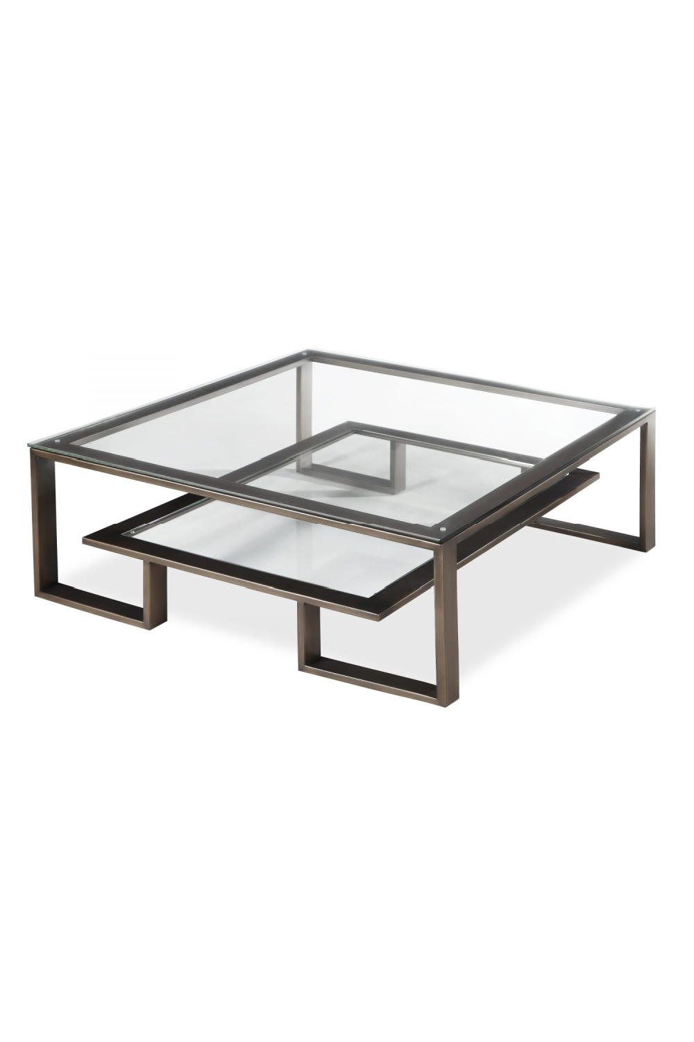 Bronze Framed Glass Coffee Table | Liang & Eimil Mayfair | Oroa.com