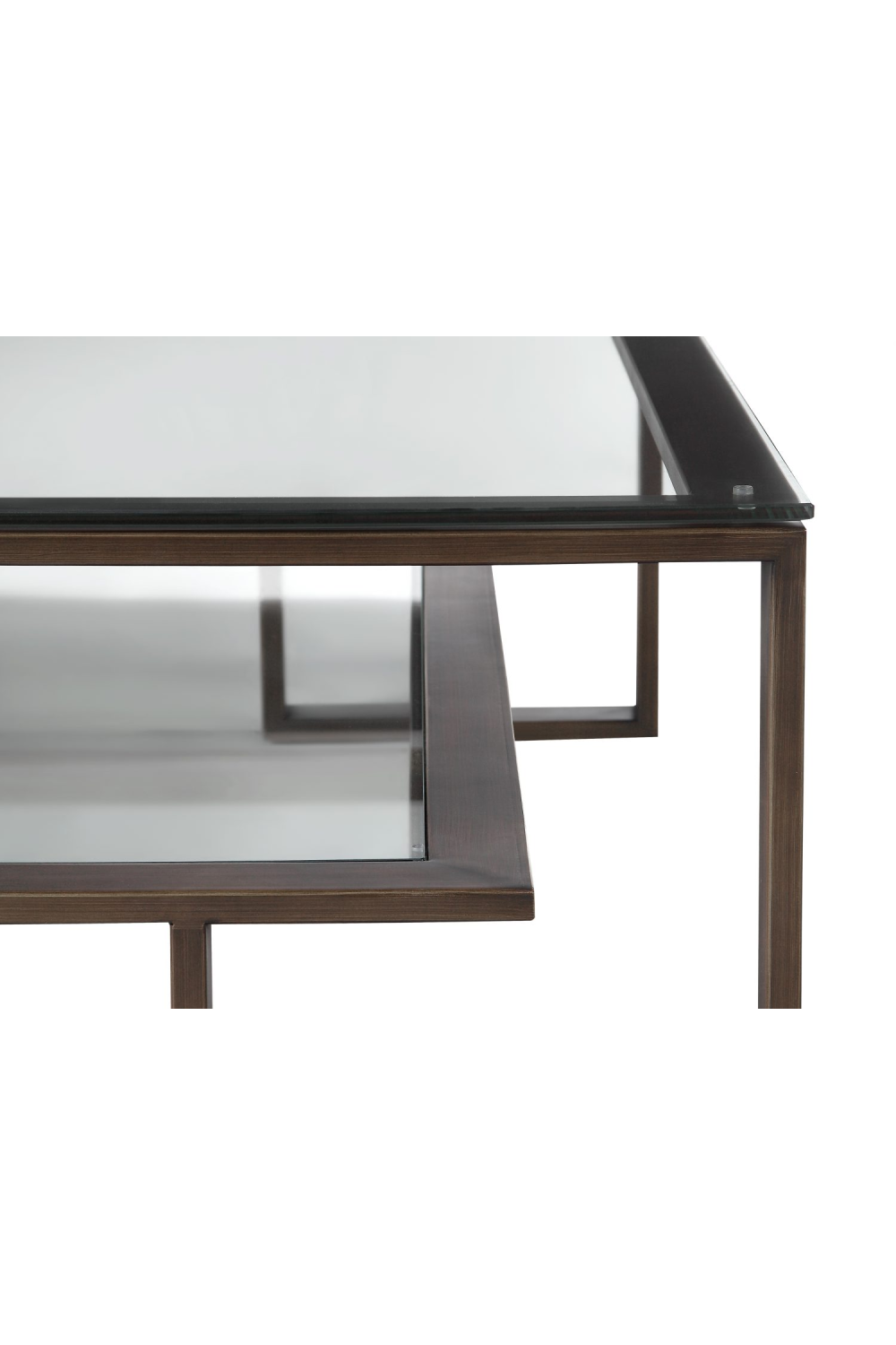 Bronze Framed Glass Coffee Table | Liang & Eimil Mayfair | Oroa.com