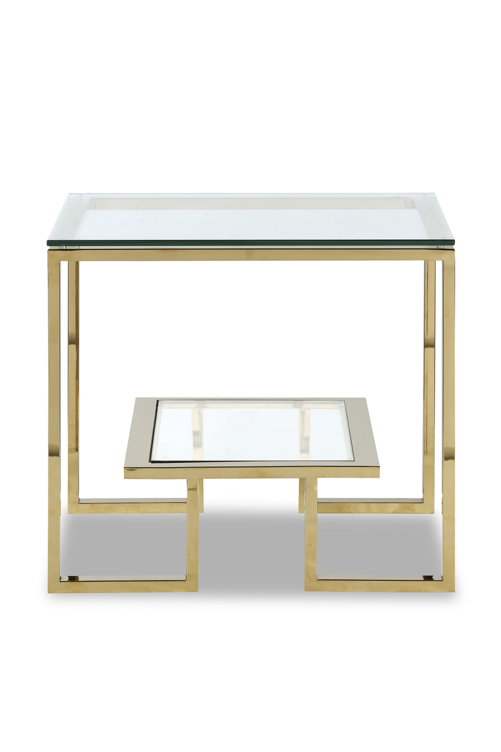 Glass Gold Frame Side Table | Liang & Eimil Mayfair | OROA