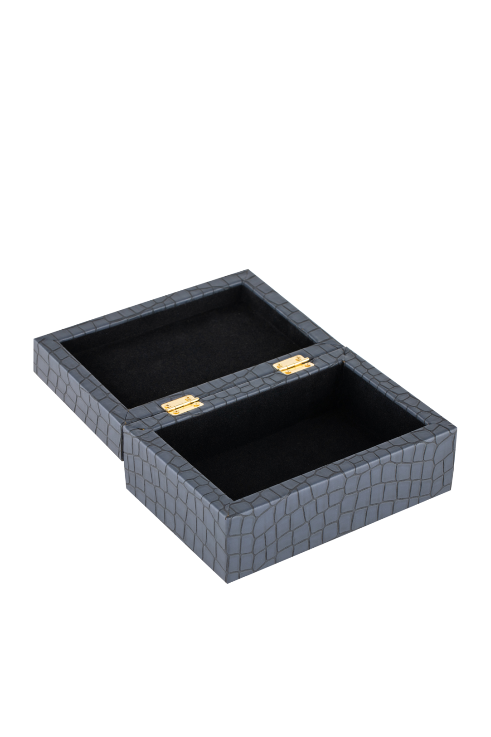 Navy Blue Leather Decorative Box | Liang & Eimil Alli | Oroa.com