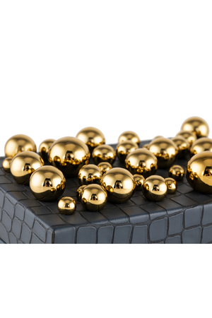 Navy Blue Leather Decorative Box | Liang & Eimil Alli | Oroa.com