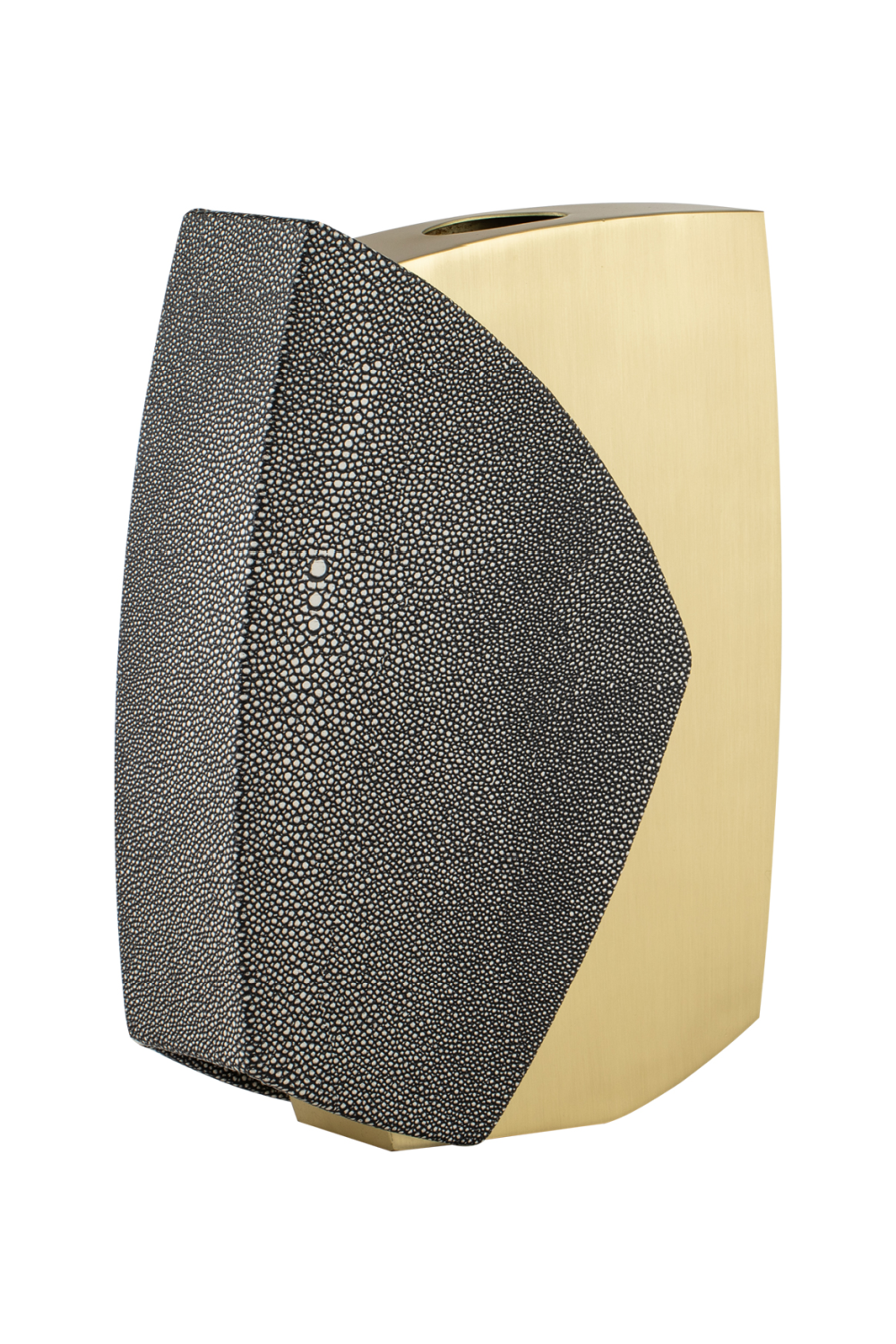 Shagreen Leather and Metal Vase | Liang & Eimil Raymond | Oroa.com
