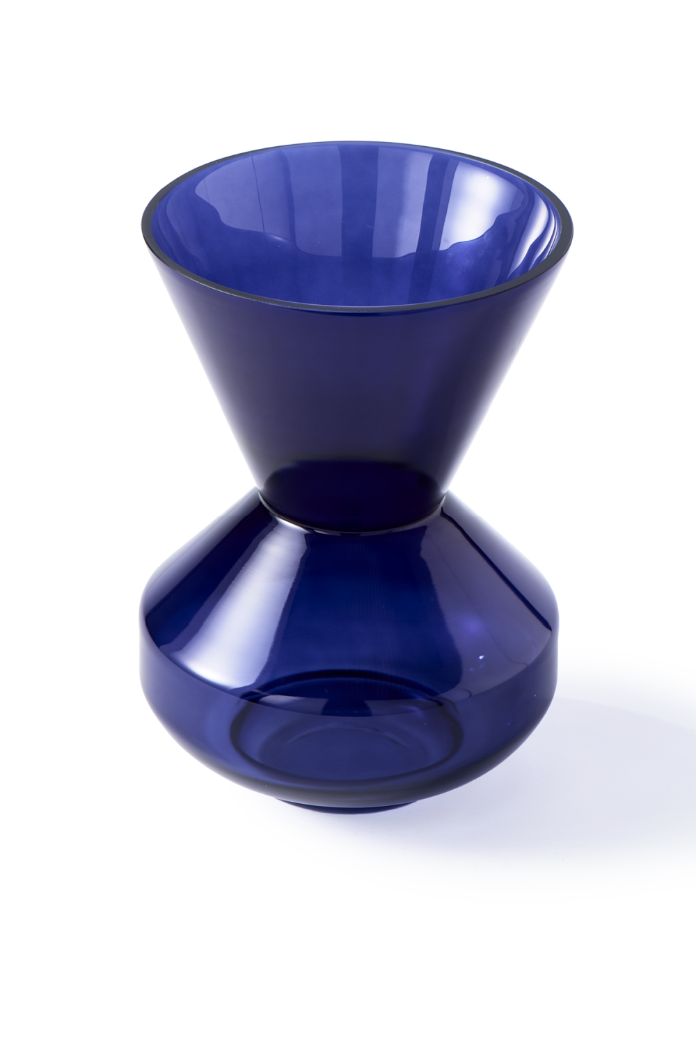 Blue Glass Conical Vase | Pols Potten Thick Neck | Oroa.com