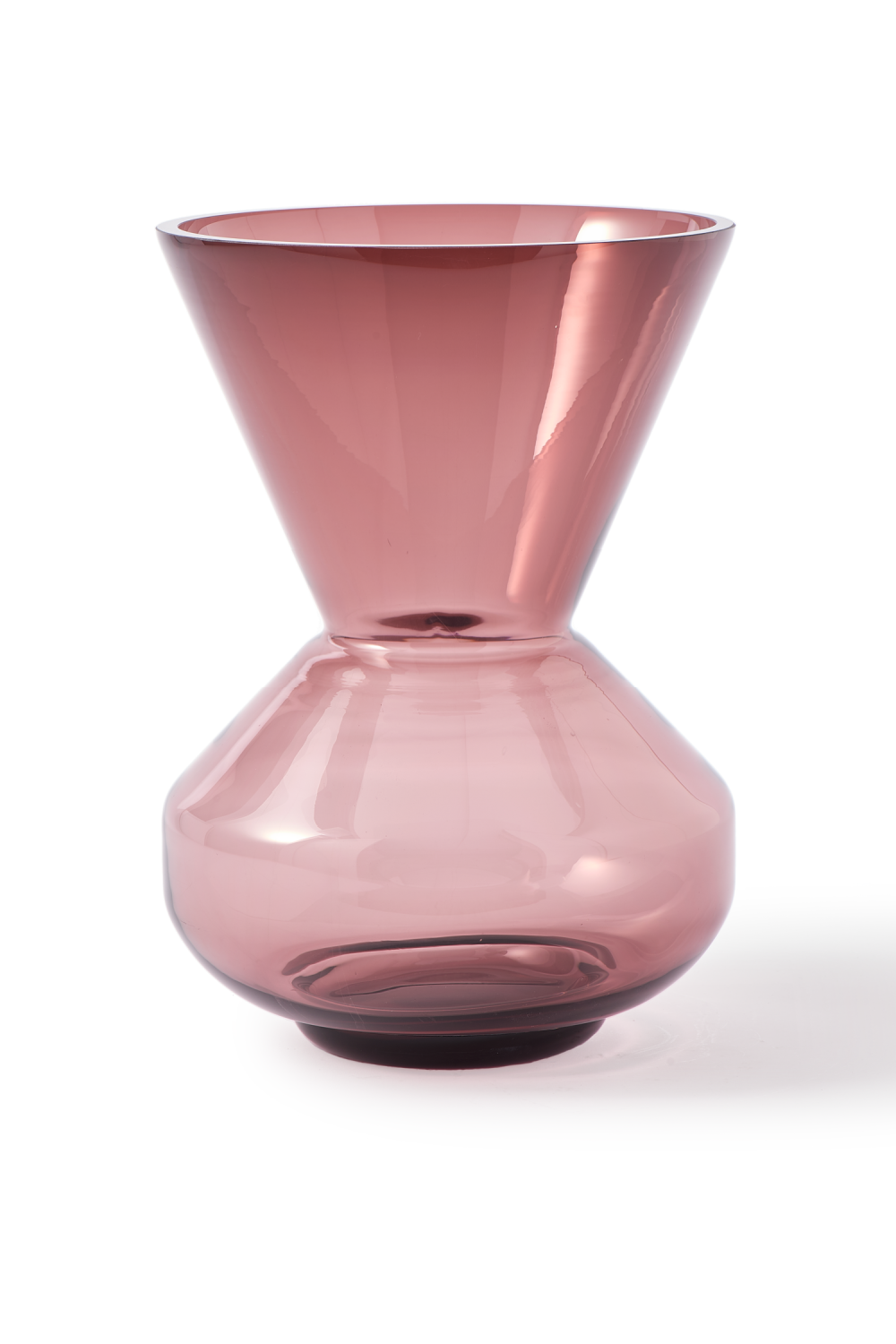 Purple Glass Conical Vase | Pols Potten Thick Neck | Oroa.com