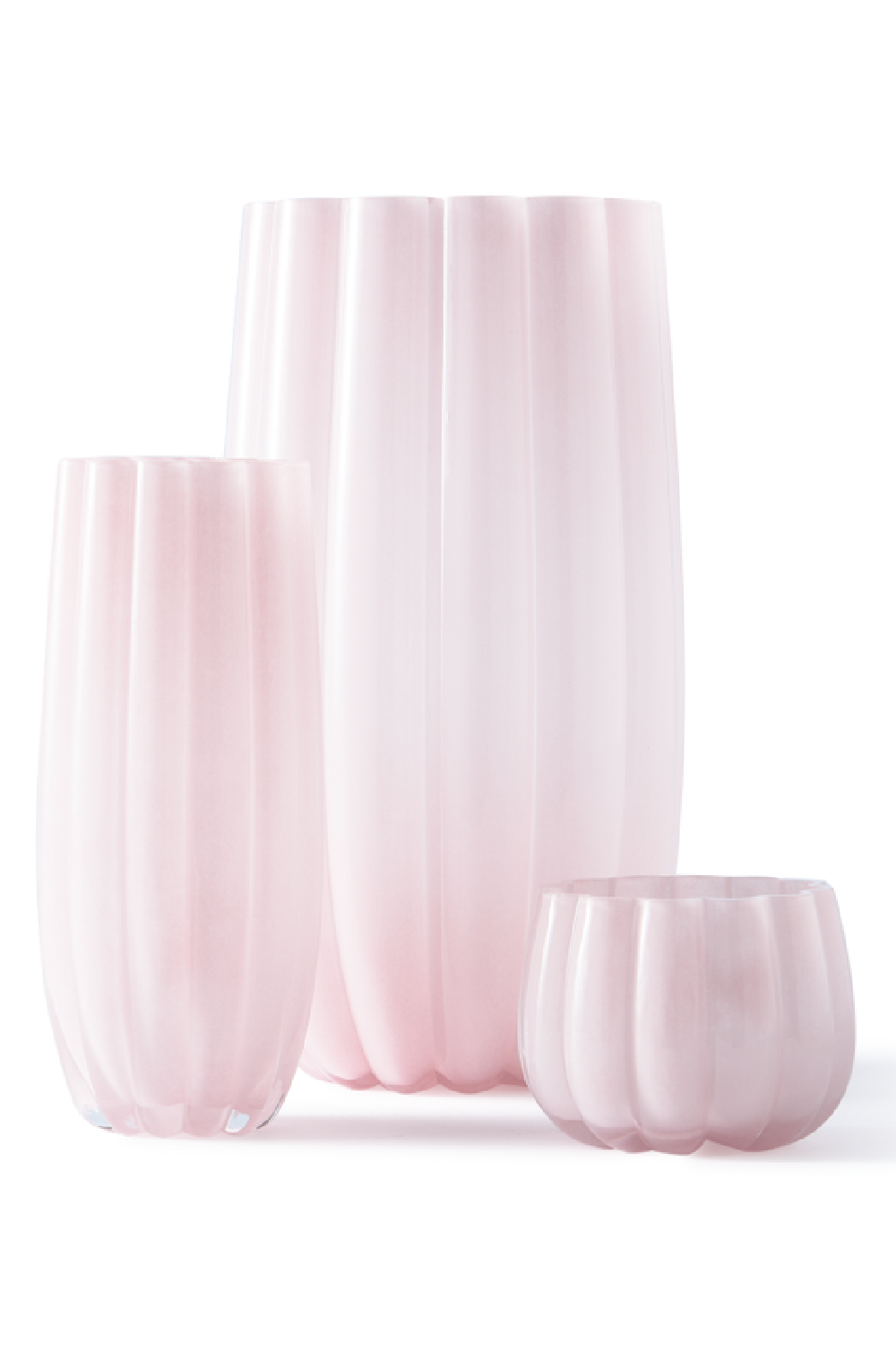 Light Pink Glass Vase M | Pols Potten Melon | Oroa.com