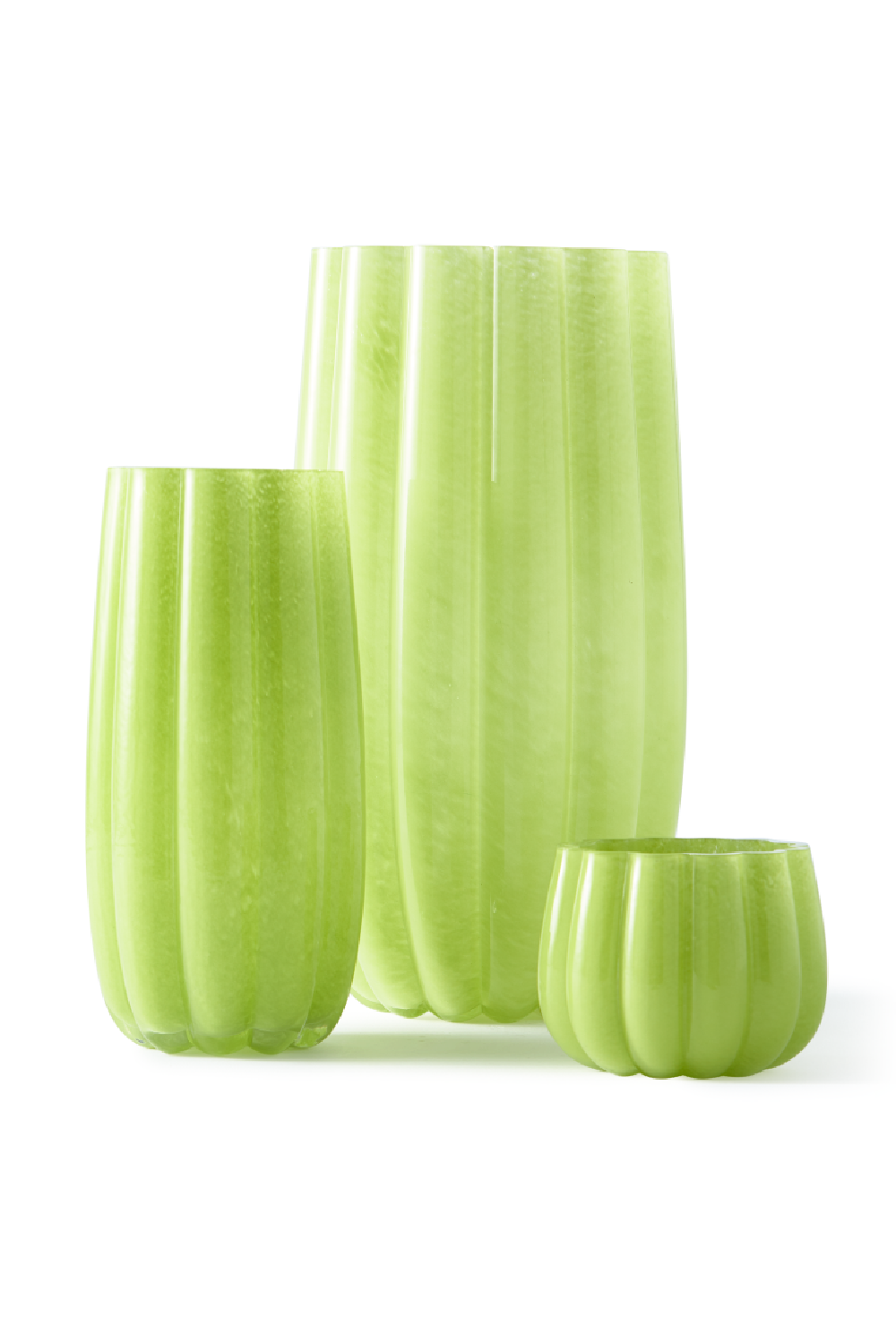 Olive Green Glass Vase L | Pols Potten Melon | Oroa.com