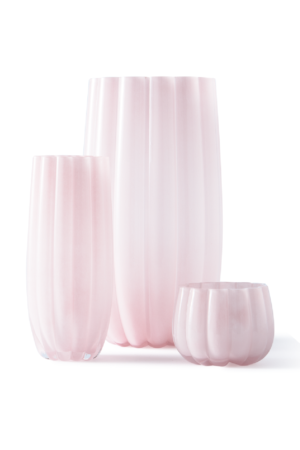 Light Pink Glass Vase L | Pols Potten Melon | Oroa.com