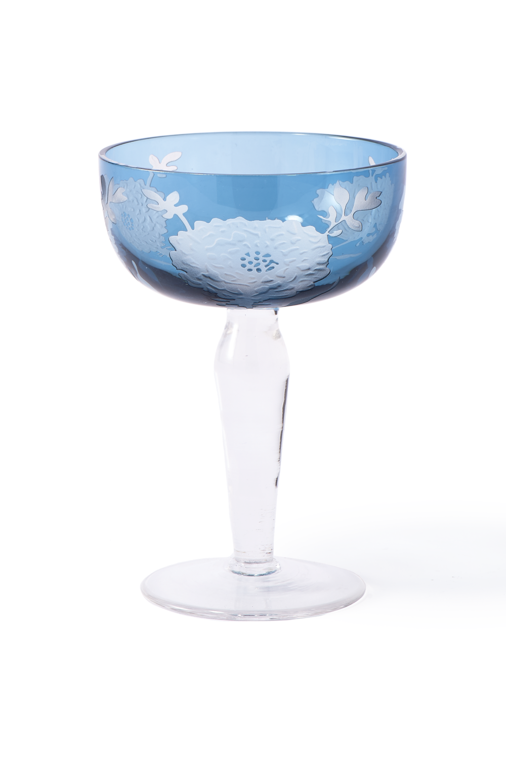 Sandblasted Multi-Colored Coupe Glass | Pols Potten Peony | Oroa.com
