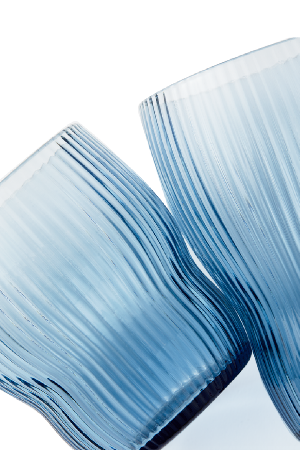 Blue Ridged Glass Longdrinks | Pols Potten Pum | Oroa.com