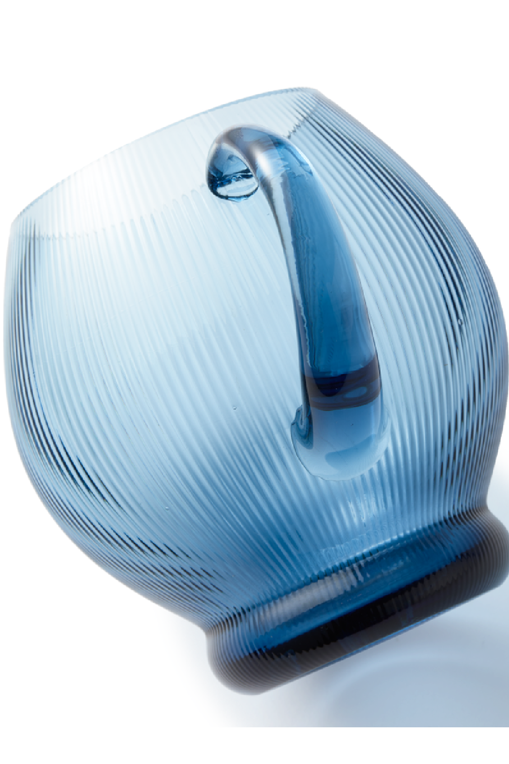 Blue Ridged Glass Pitcher | Pols Potten Pum | Oroa.com