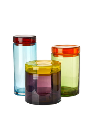 Multi-Colored Glass Caps and Jars | Pols Potten | Oroa.com