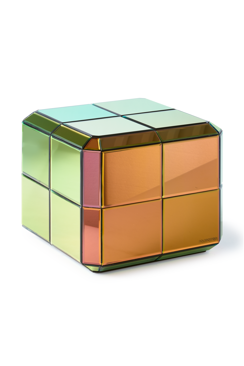 Multicolored Glass Cube Coffee Table | Pols Potten Pixel | Oroa.com