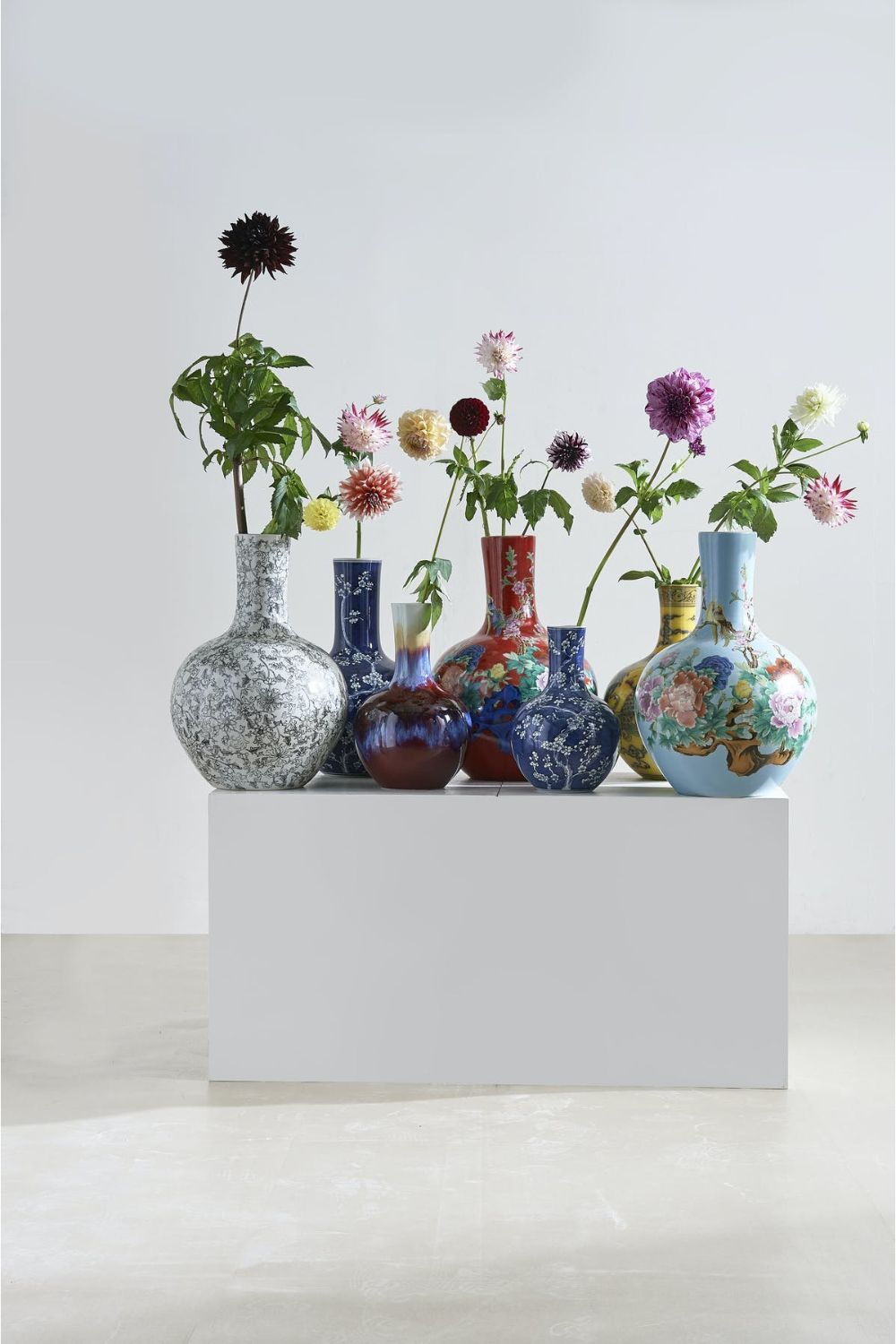 Blue Decorative Vase | Pols Potten Blossom L | OROA.com