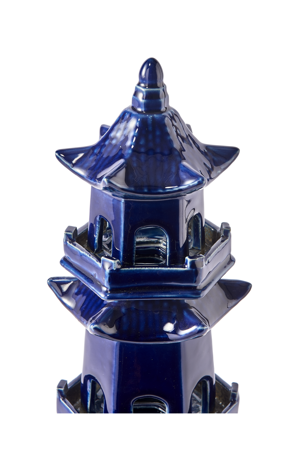 Blue Porcelain Architectural Vase | Pols Potten Pagoda | Oroa.com