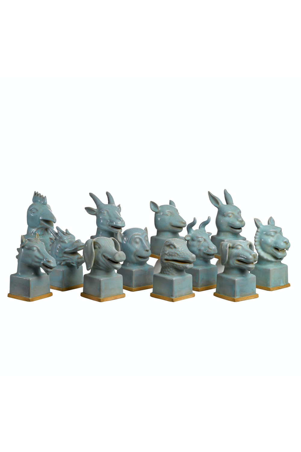 Blue Ceramic Animals Set | Pols Potten Symbolic | OROA.com