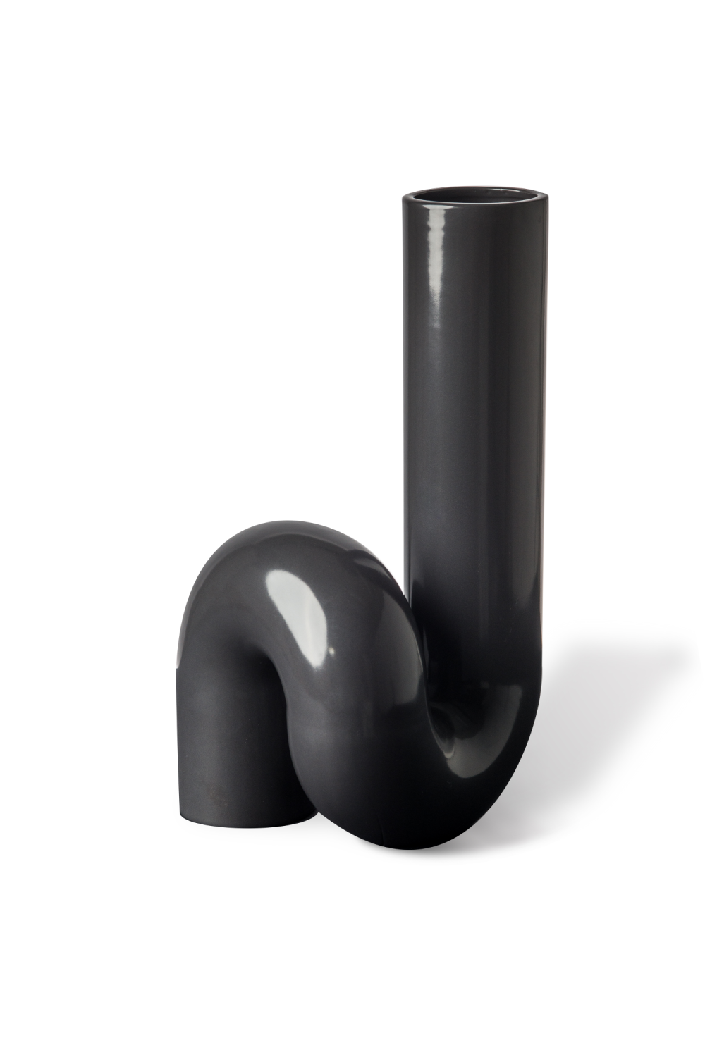 Black Ceramic Modern Vase | Pols Potten Yourtube | Oroa.com