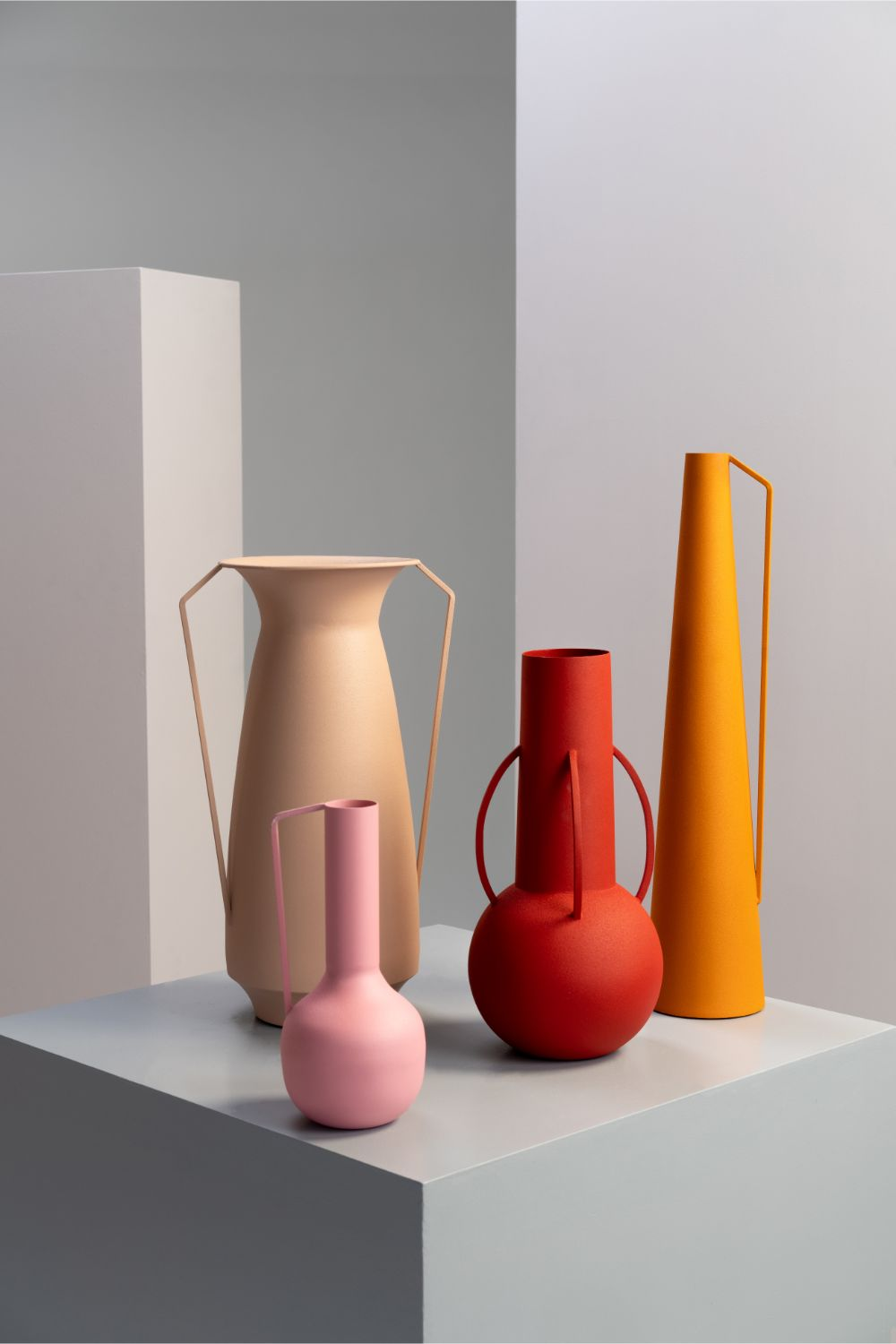 Light Pink Metal Vase | Pols Potten Roman | Oroa.com