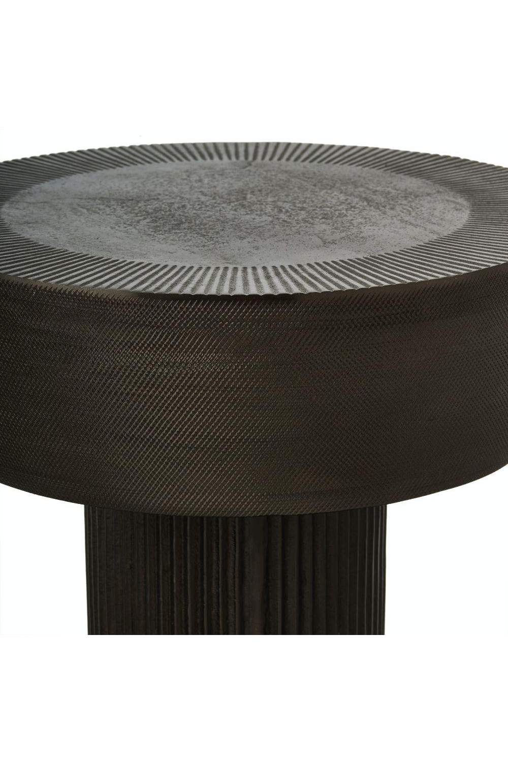 Graphite Plated Aluminium Stool | Pols Potten Nut | Oroatrade.com