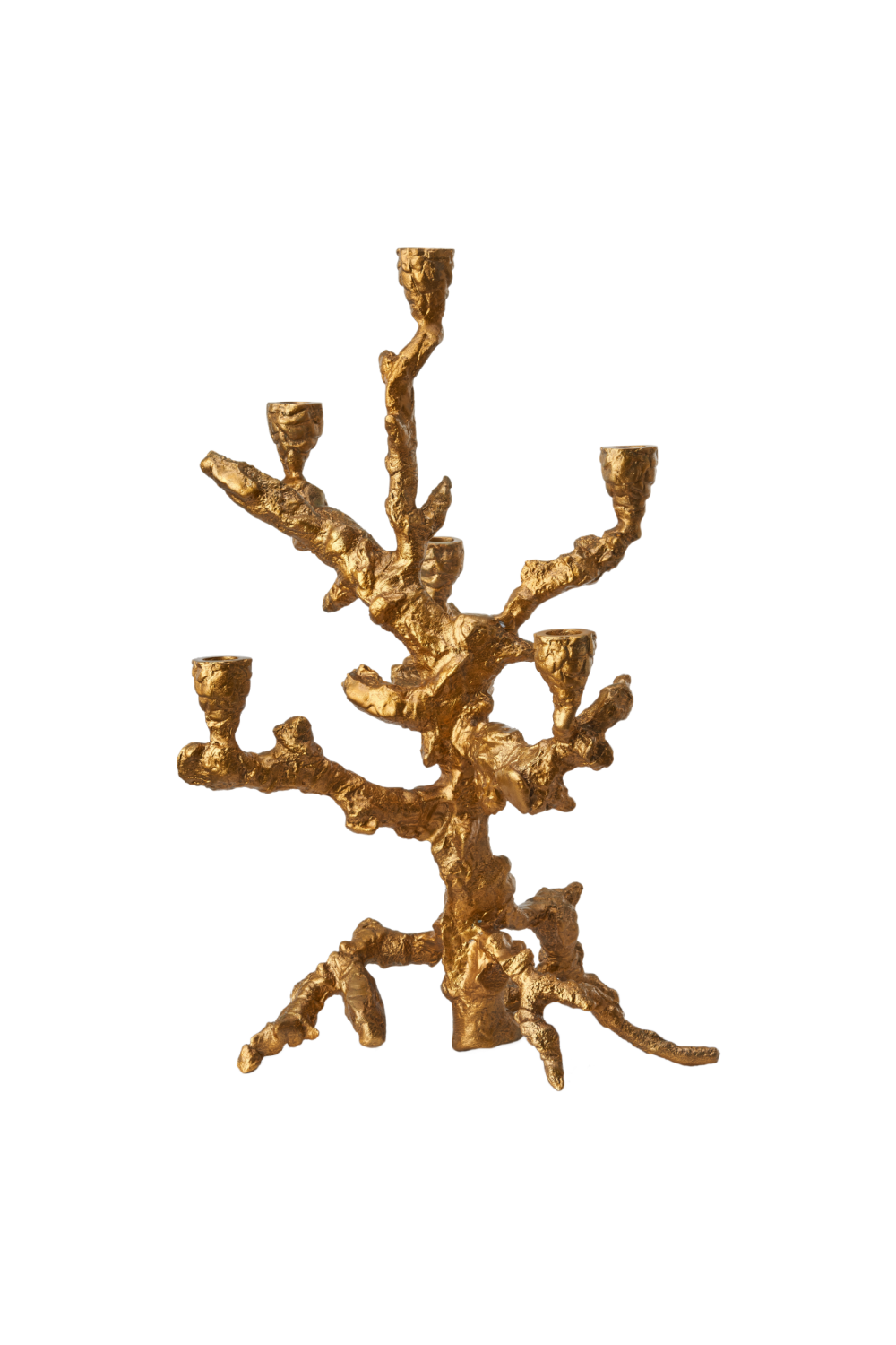 Gold Aluminum Candle Holder L | Pols Potten Apple Tree | Oroa.com