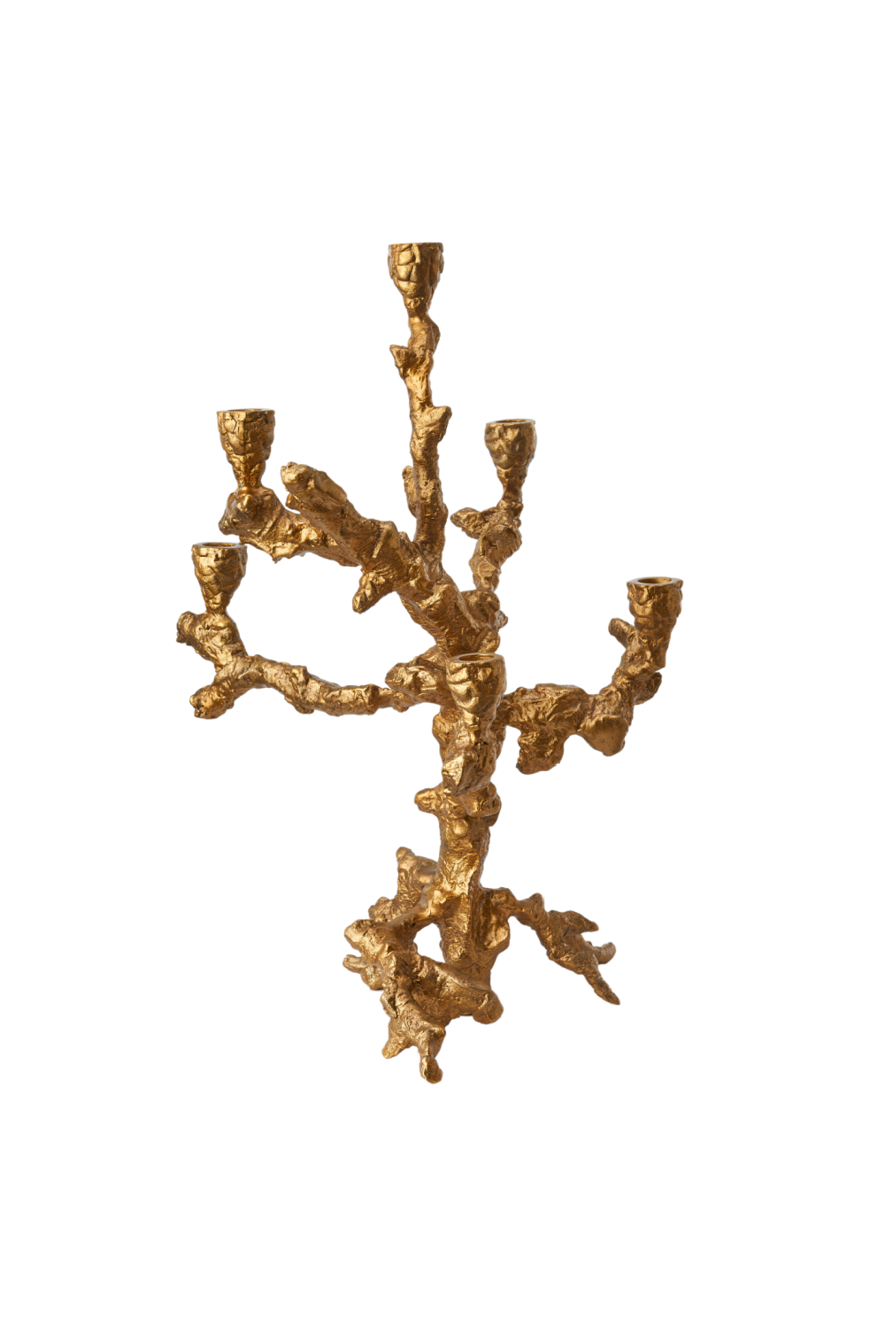 Gold Aluminum Candle Holder L | Pols Potten Apple Tree | Oroa.com