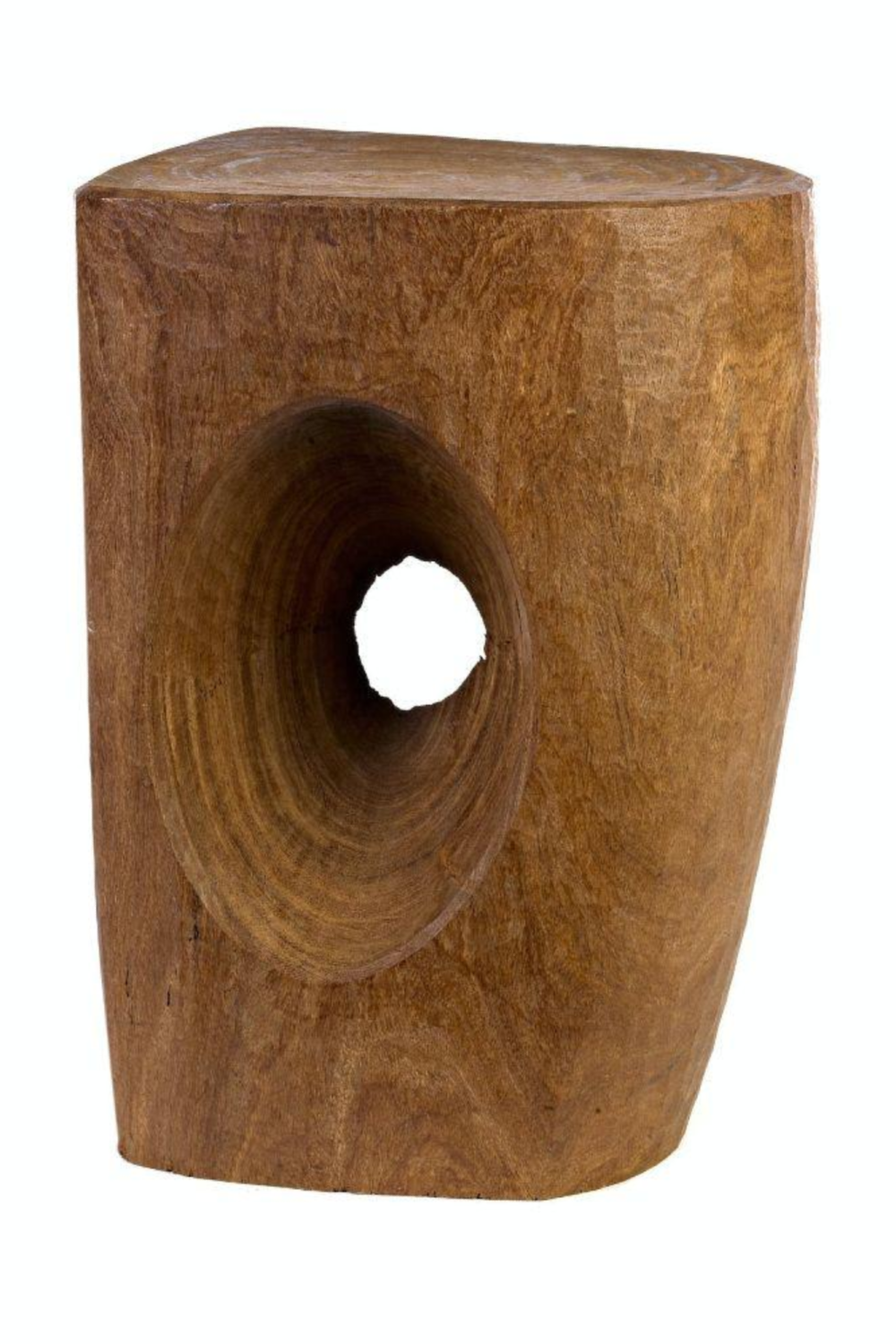 Hand Carved Wooden Stool | Pols Potten Devil's Eye  | Oroatrade.com