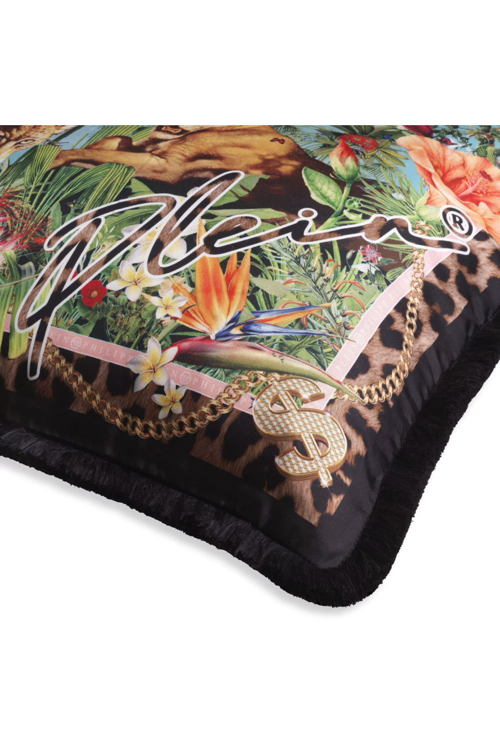 Fringed Silk Cushion S | Philipp Plein Exotic | Oroa.com