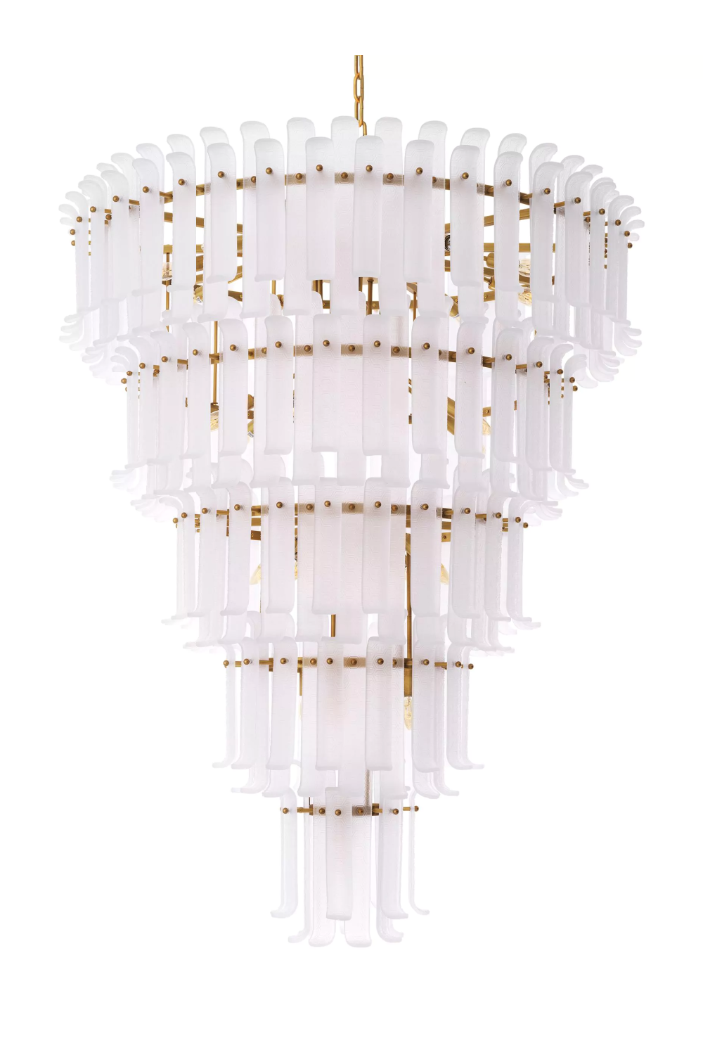 5-Layered Frosted Vintage Chandelier | Philipp Plein Rodeo Drive | OROA.com